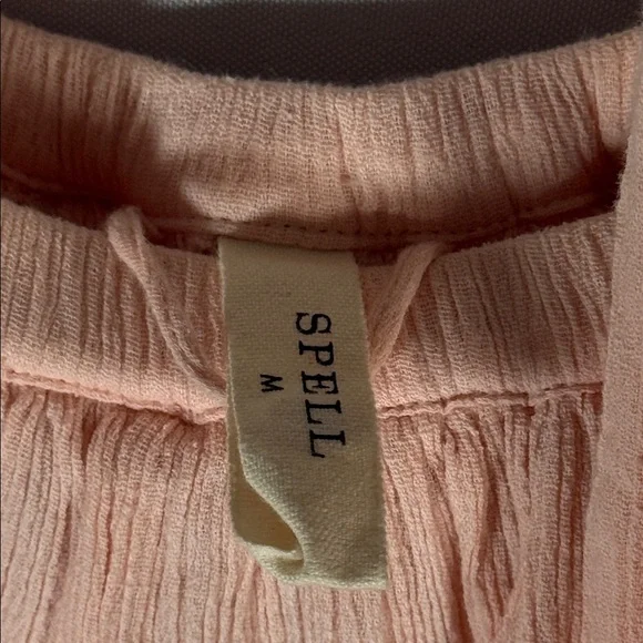 Spell Maggie Pink Off-Shoulder Midi Dress - Picture 6 of 7